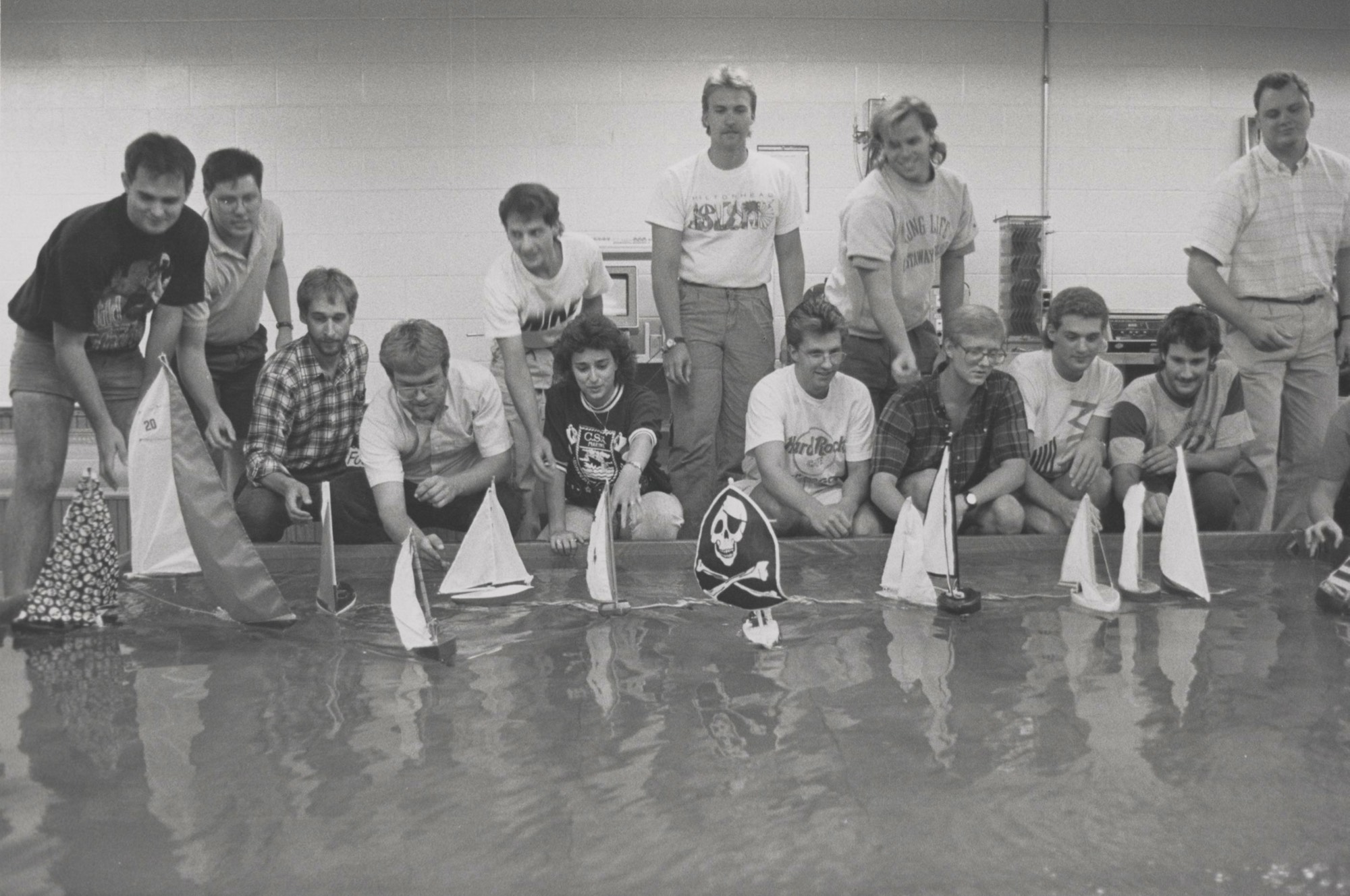 Engineering students Wooden Shoe Regatta, July 30, 1991.
